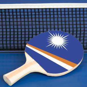 Raquette De Ping Pong Drapeau des Îles Marshall