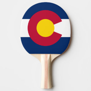 Raquette De Ping Pong Drapeau d'état du Colorado