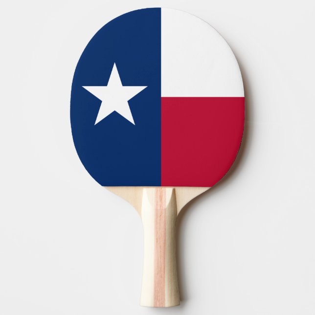 Raquette De Ping Pong Drapeau d'État du Texas (Devant)