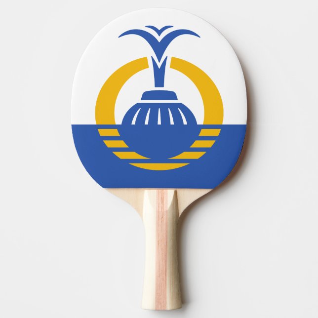 Raquette De Ping Pong Drapeau d'Orlando, Floride. (Devant)