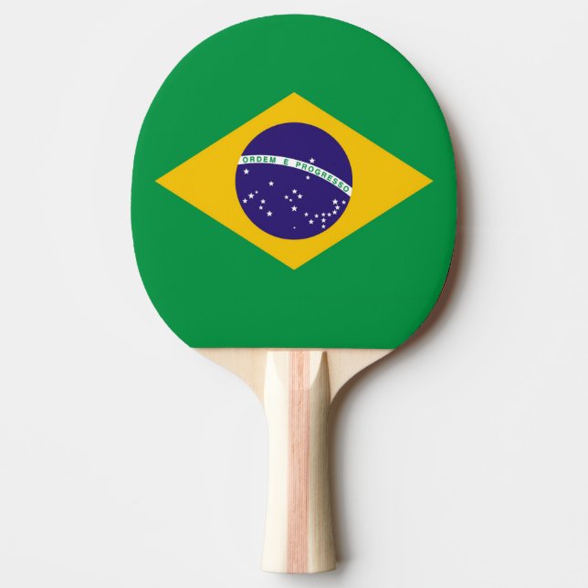 Raquette De Ping Pong Drapeau du Brésil Bandeira do Brasil (Devant)