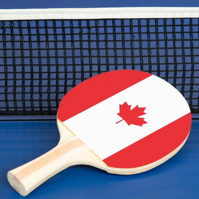 Raquette De Ping Pong Drapeau du Canada (Insitu)