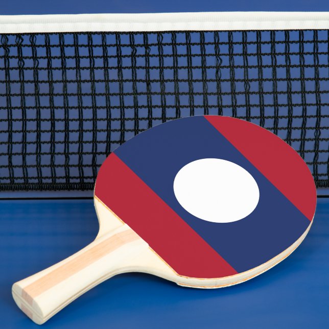 Raquette De Ping Pong Drapeau du Laos (Insitu)