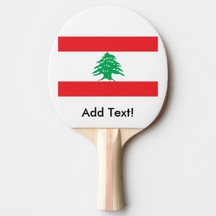 Raquette De Ping Pong Drapeau du Liban