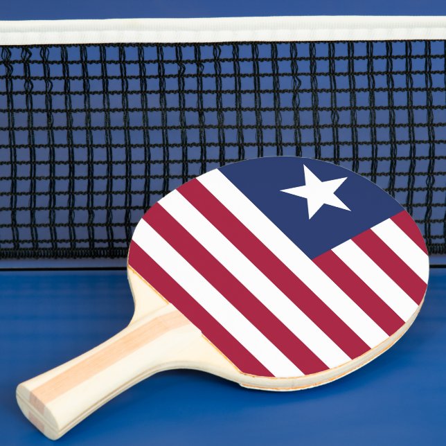 Raquette De Ping Pong Drapeau du Libéria (Insitu)