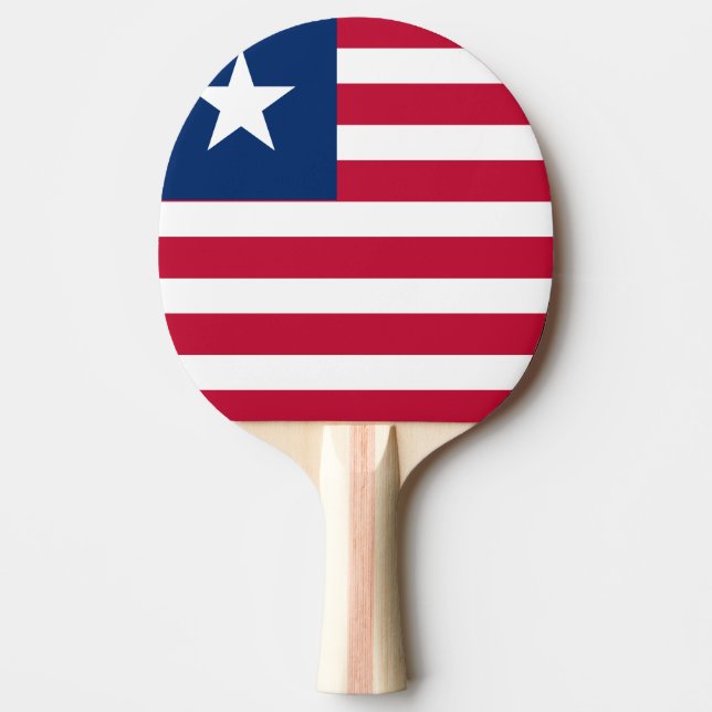 Raquette De Ping Pong Drapeau du Libéria (Devant)