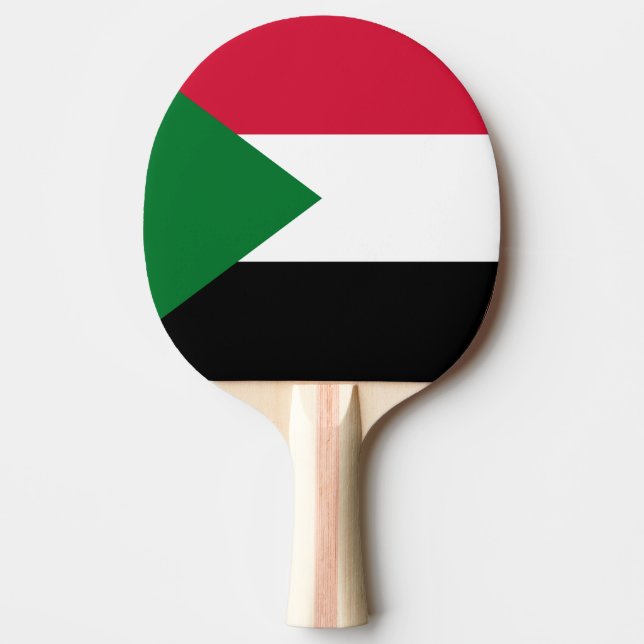 Raquette De Ping Pong Drapeau du Soudan (Devant)