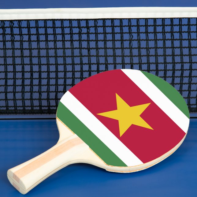 Raquette De Ping Pong drapeau du Suriname (Insitu)
