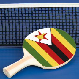 Raquette De Ping Pong drapeau du Zimbabwe