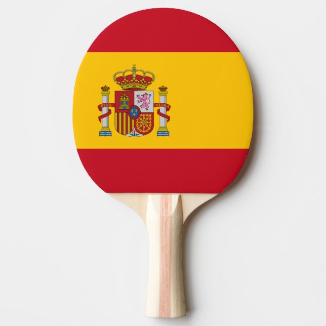 Raquette De Ping Pong Drapeau espagnol (Devant)