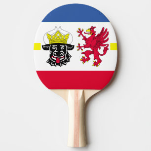 Raquette De Ping Pong Drapeau Mecklembourg-Poméranie occidentale Ping Po
