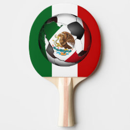 Raquette De Ping Pong Drapeau Mexicain balle de football