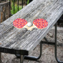 Drapeau Stars Ping Pong Paddle