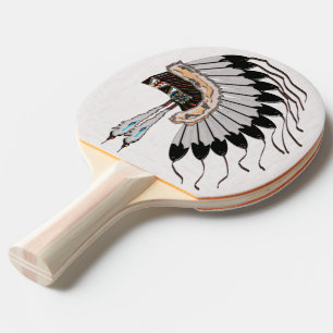 Raquette De Ping Pong Dressage amérindien