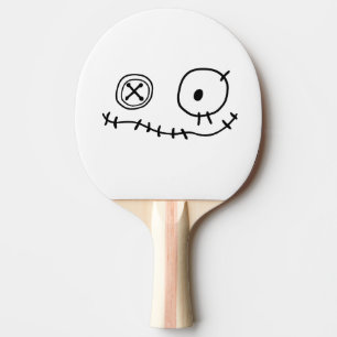 Raquette De Ping Pong drôle de crépuscule mignon personnage de dessin an