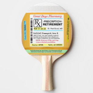 Raquette De Ping Pong Drôle retraite RX