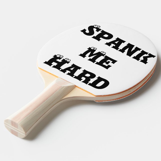 Raquette De Ping Pong Drôle Spank Me Bulls Cible (Devant Angle)