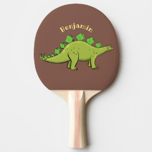 Raquette De Ping Pong Drôle stegosaurus dinosaure dessin animé