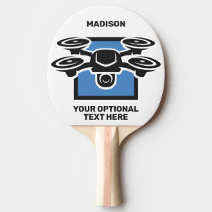 Raquette De Ping Pong Drone de texte personnalisé