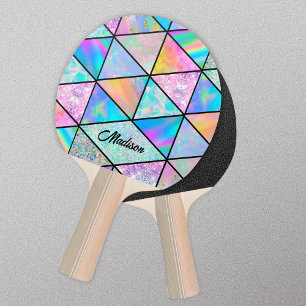 Raquette De Ping Pong Elégant holographique coloré