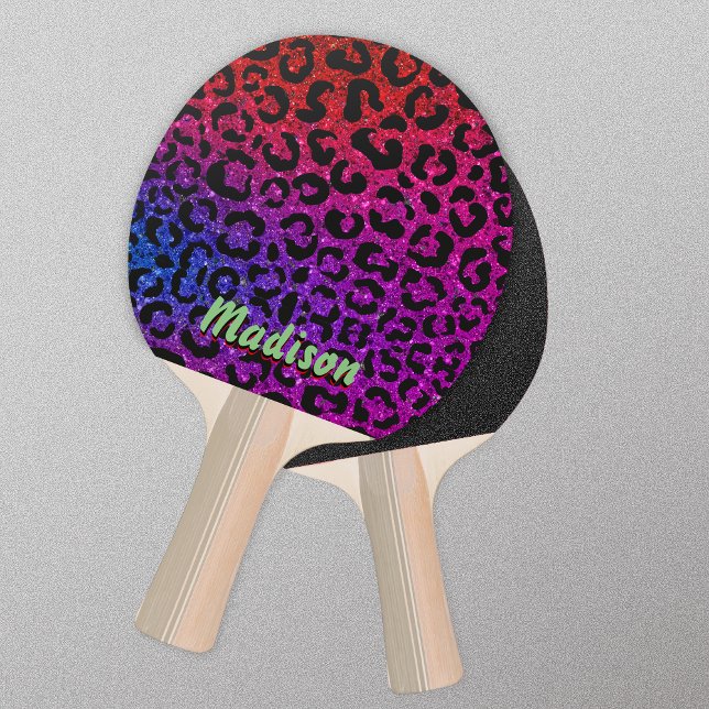 Raquette De Ping Pong Élégant poster de animal de parties scintillant co (Créateur téléchargé)