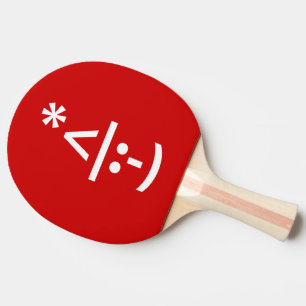 Raquette De Ping Pong Elfe de Noël Emoticon Xmas ASCII Texte Art
