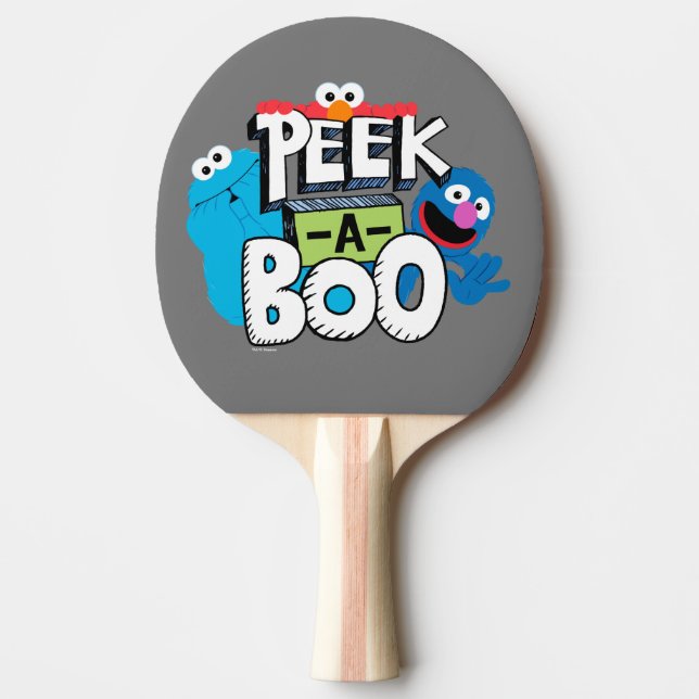 Raquette De Ping Pong Elmo, Cookie & Grover| Peek-a-Boo (Devant)