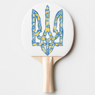 Raquette De Ping Pong Emblème national de l'Ukraine