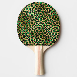 Raquette De Ping Pong Emerald et Gold Safari Series Design 8