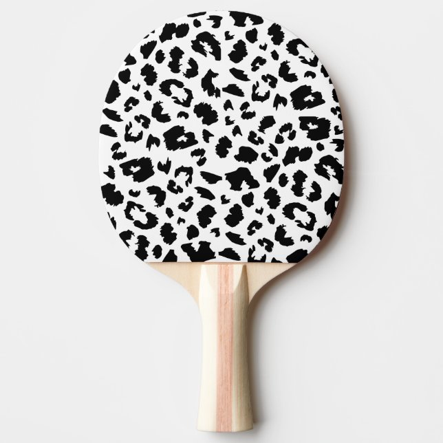Raquette De Ping Pong empreinte de léopard personnalisable (Devant)