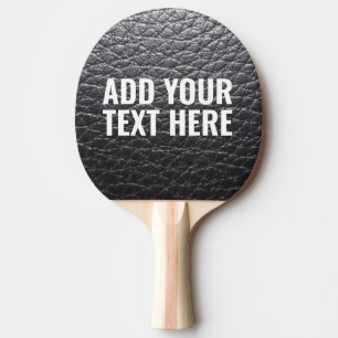 RAQUETTE DE PING PONG EN FAUX CUIR AJOUTEZ VOTRE T