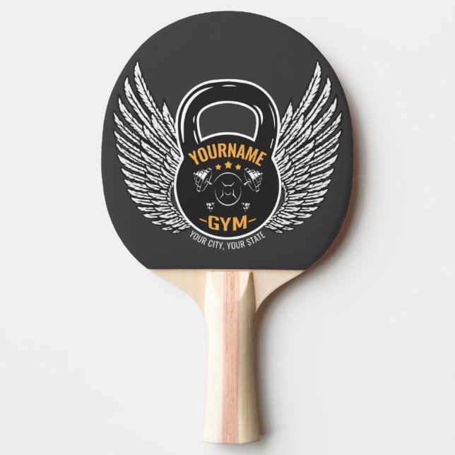 Raquette De Ping Pong Entraîneur de fitness GYM personnalisé Kettlebell (Devant)