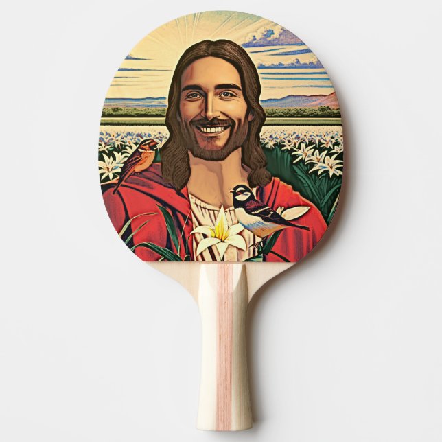 Raquette De Ping Pong Éperviers et lamelles (Devant)