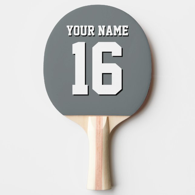 Raquette De Ping Pong Équipe de Jersey Charcoal Grey Sports (Devant)