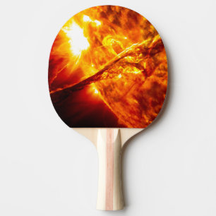Raquette De Ping Pong Éruption du soleil - Une éminence géante