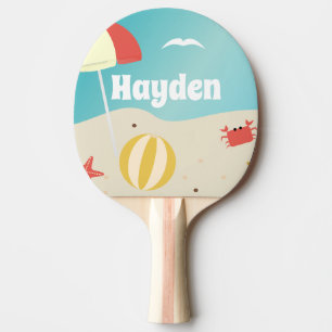 Raquette De Ping Pong Été Plage Balnéaire Vacances Personnalisées