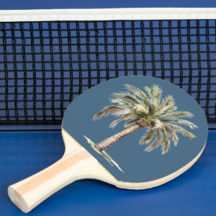 Raquette De Ping Pong Étoile de mer Palmier Plage Tropicale