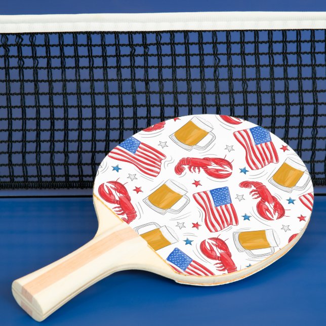 Raquette De Ping Pong Étoile du drapeau de la bière de homard (Insitu)