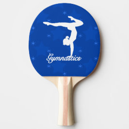 Raquette De Ping Pong Étoiles bleues de fille de gymnastique