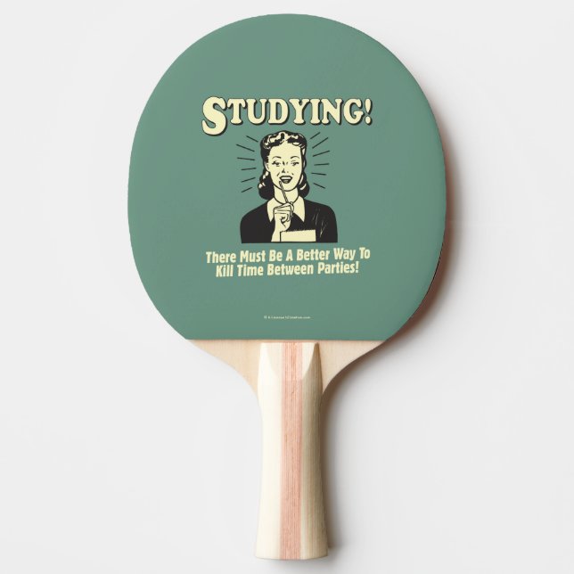 Raquette De Ping Pong Étudier : Tuer le temps (Devant)