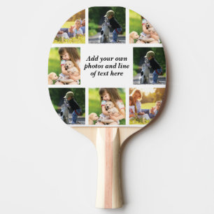 Raquette De Ping Pong Faites votre propre collage photo et texte