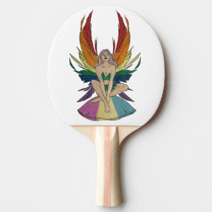 Raquette De Ping Pong Fée pansexuelle