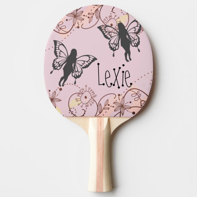 Raquette De Ping Pong Fées d'Imaginaires floraux (Devant)