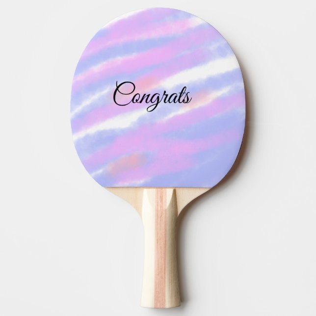 Raquette De Ping Pong Félicitations minimales simples ajoutez votre nom  (Devant)