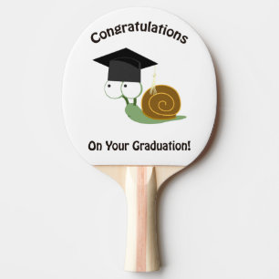Raquette De Ping Pong Félicitations pour votre Graduation Snail