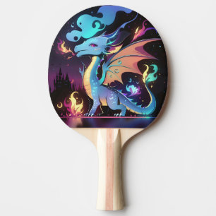 Raquette De Ping Pong Feu de dragon enchanté