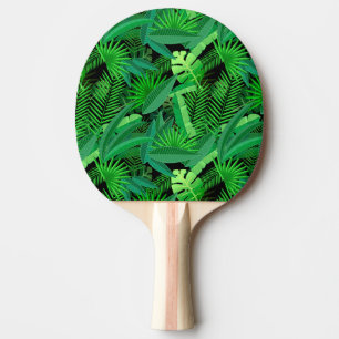 Raquette De Ping Pong Feuille de palmiers tropicaux