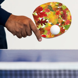Raquette De Ping Pong Feuilles automnales d'automne
