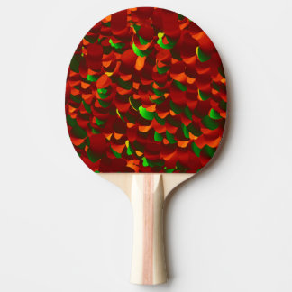 Raquette De Ping Pong Feuilles de rose abstraites