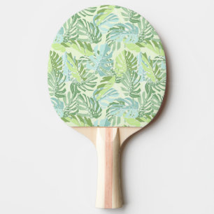 Raquette De Ping Pong Feuilles du Pastel Tropical Palm